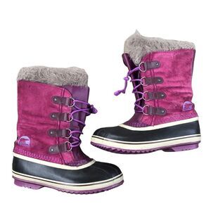 Sorel Joan of Arctic Purple Insulated Winter Boots Size 7